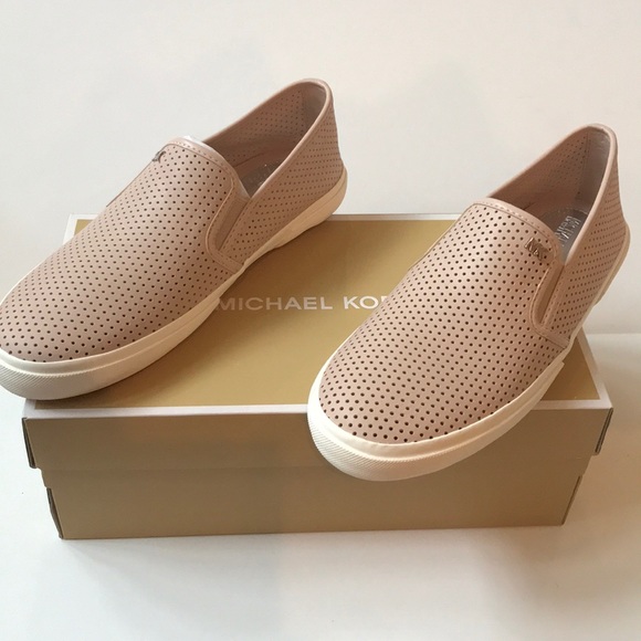 NIB Michael Kors soft pink slip on sneakers - Picture 1 of 9
